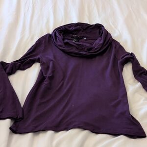 H&M Deep Purple Cowl Neck Sweater